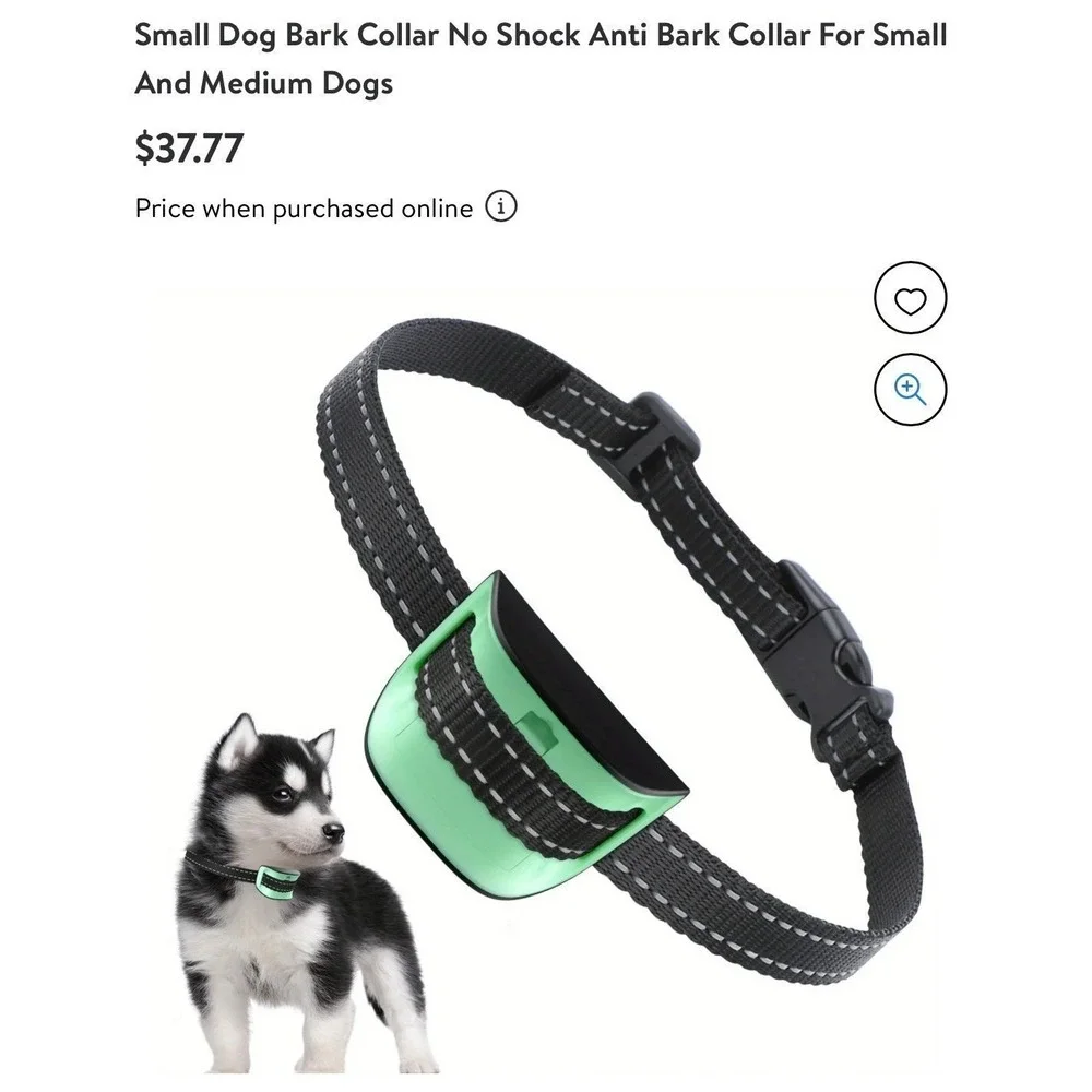 Dog lot bark collar & paw covers‎